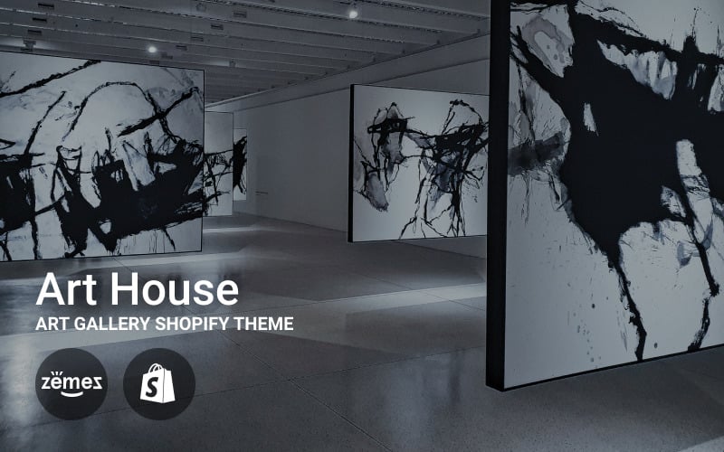 Art House - Art Gallery Shopify Theme - TemplateMonster