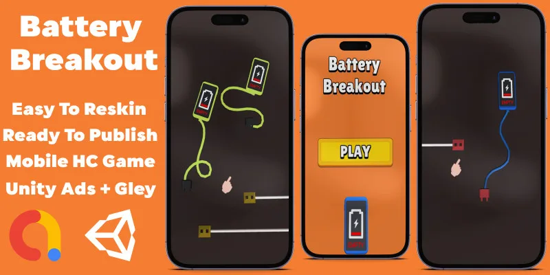 Battery Breakout - Unity App Template by Inassdream13