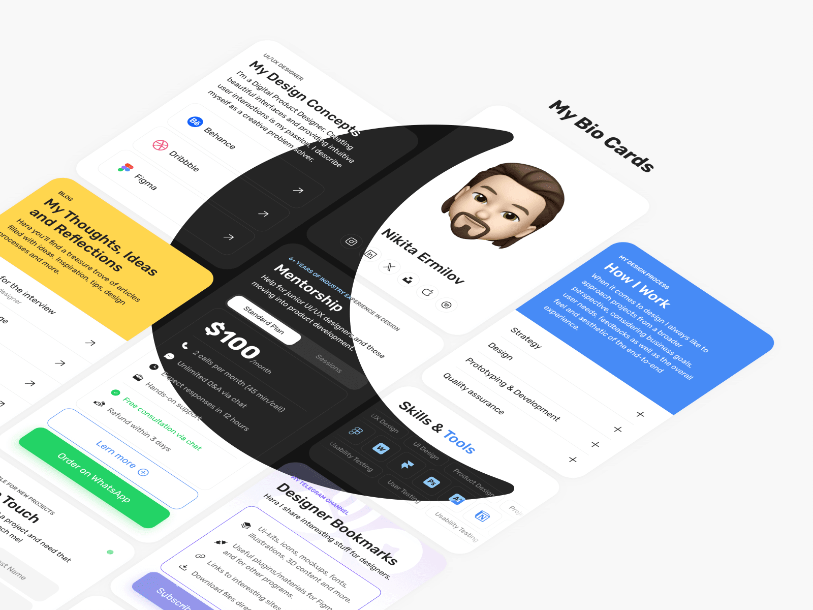 BioCards Framer Template
