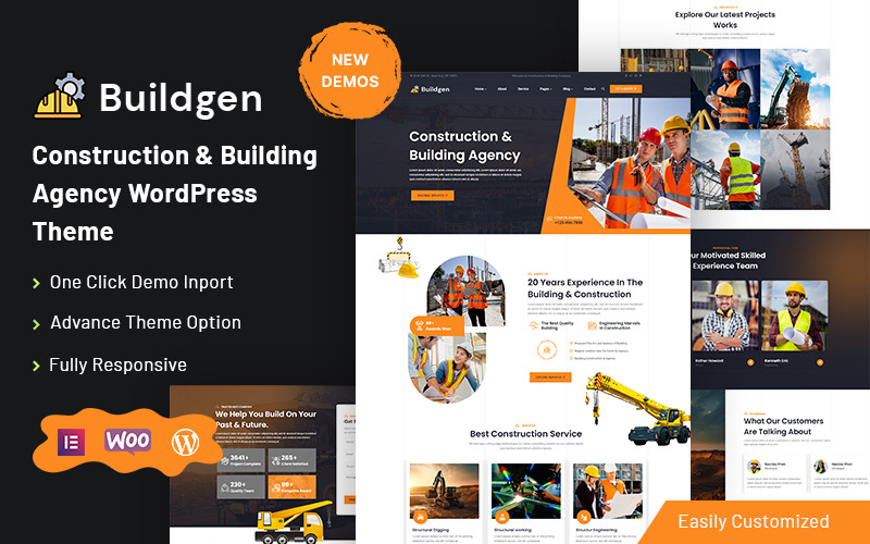 Buildgen - Construction & Building Agency WordPress Theme