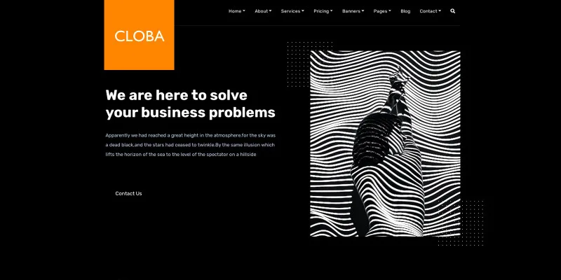 Cloba Multipurpose General Layout HTML5 Website by Templatebae