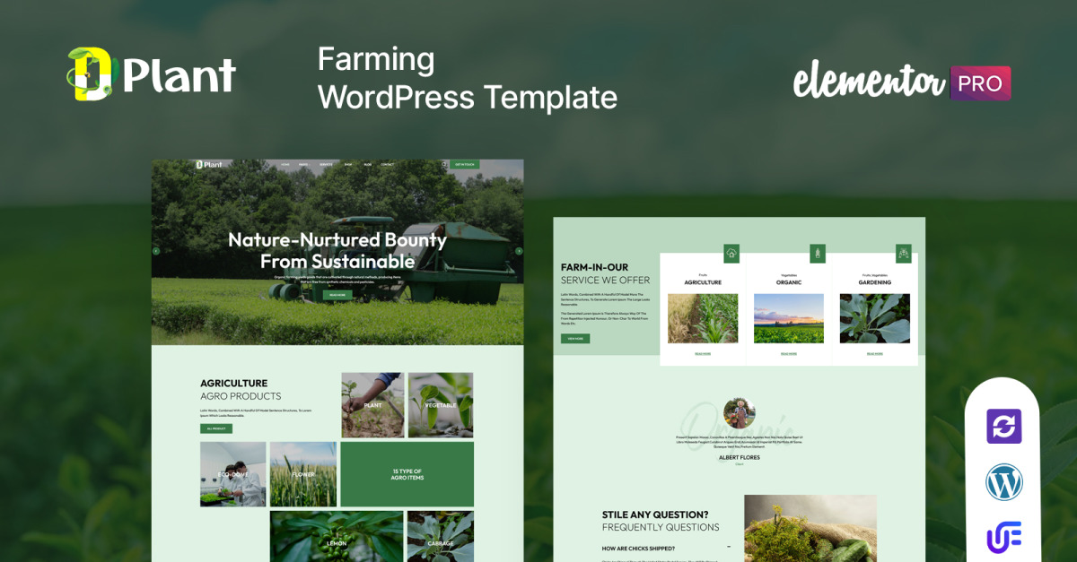 Dplant - Agriculture Farming WordPress Theme
