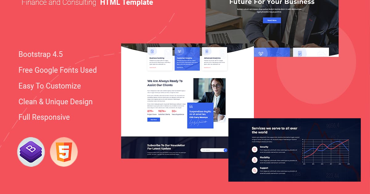 Finco - Finance and Consulting HTML Template