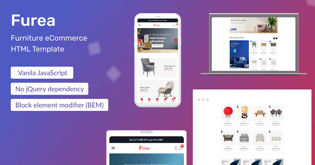 Furea - Furniture eCommerce HTML Template