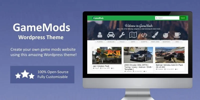 GameMods Theme - Game Modding Wordpress Theme by Meth0d