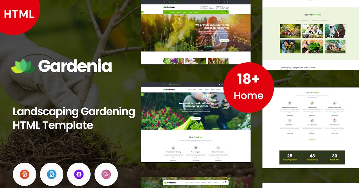 Gardenia - Landscaping Gardening Template