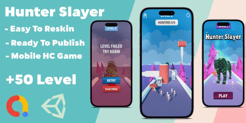 Hunter Slayer- Unity App Template by Inassdream13