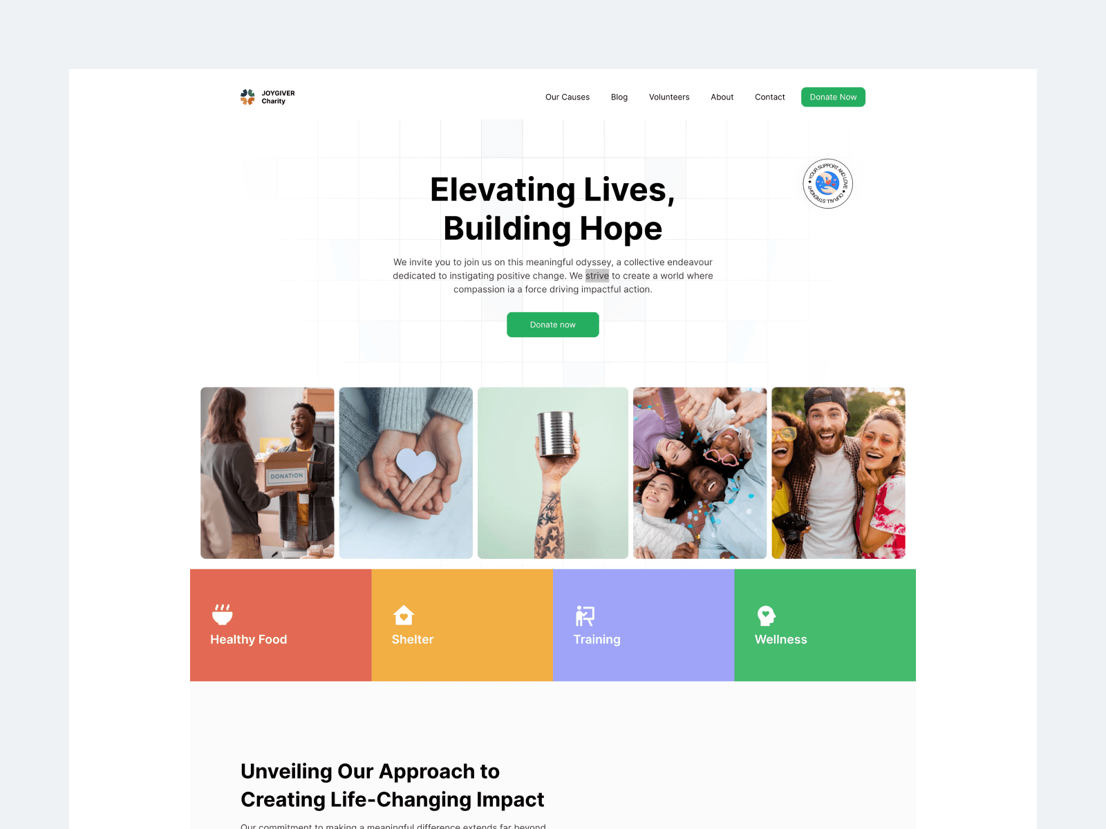Joygiver Framer Template