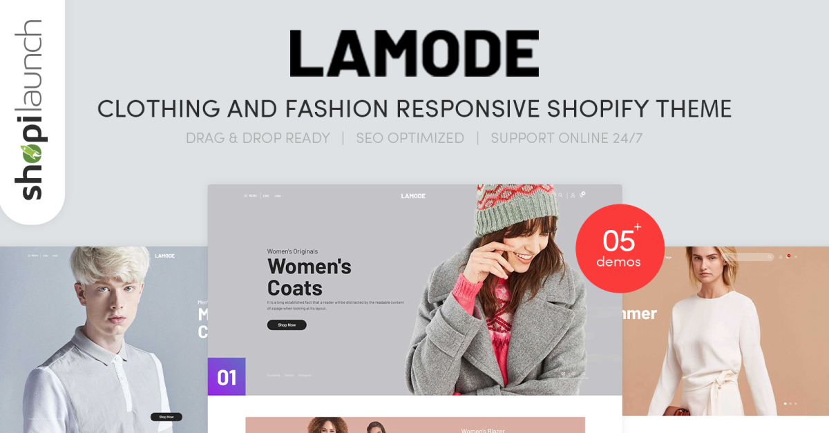 Lamode - Clothing & Fashion Responsive Shopify Theme#92516