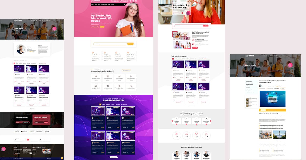 Lasson - Education and LMS HTML Template