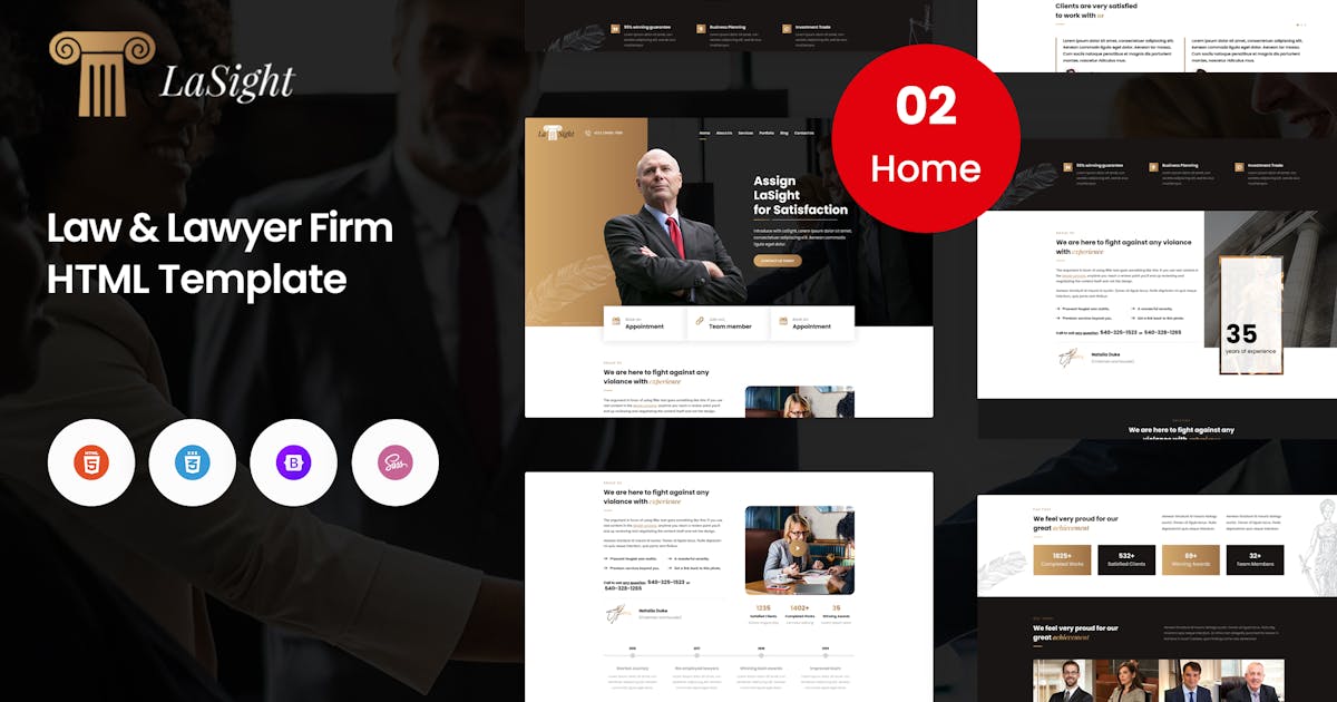 Lawsight - Law & Lawyer Template