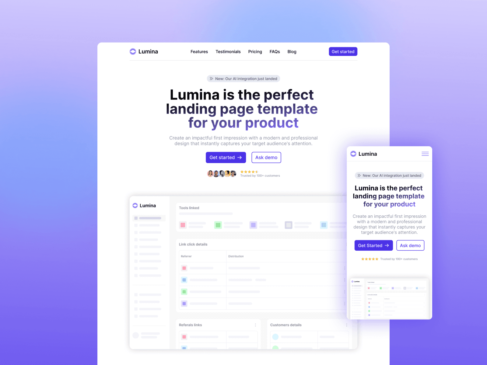Lumina Framer Template