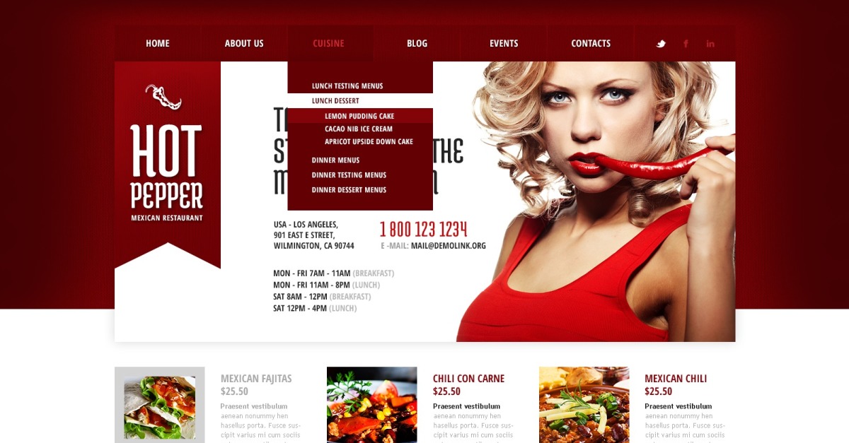 Mexican Restaurant WordPress Theme