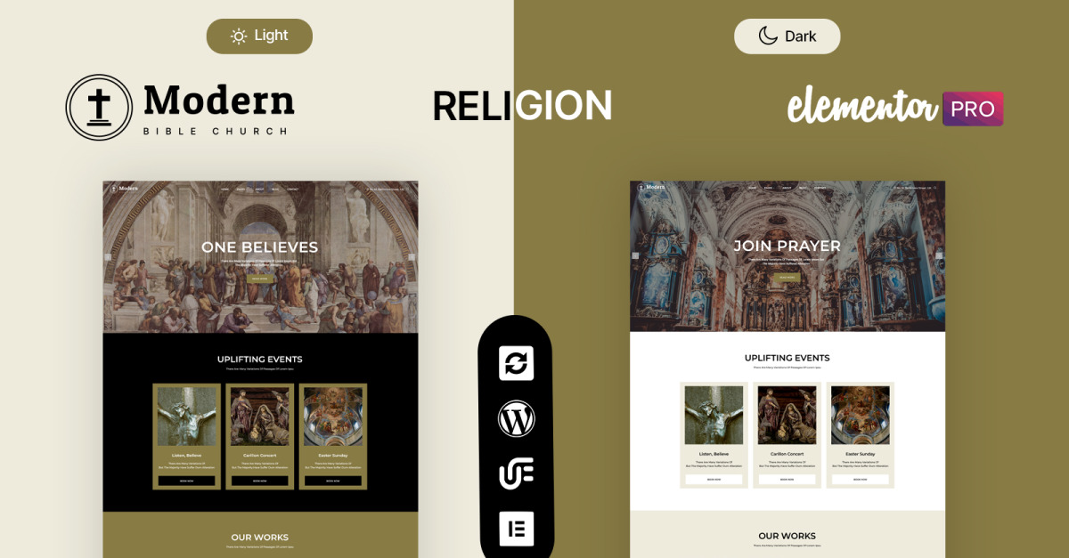 Modern - Church And Religion WordPress Theme