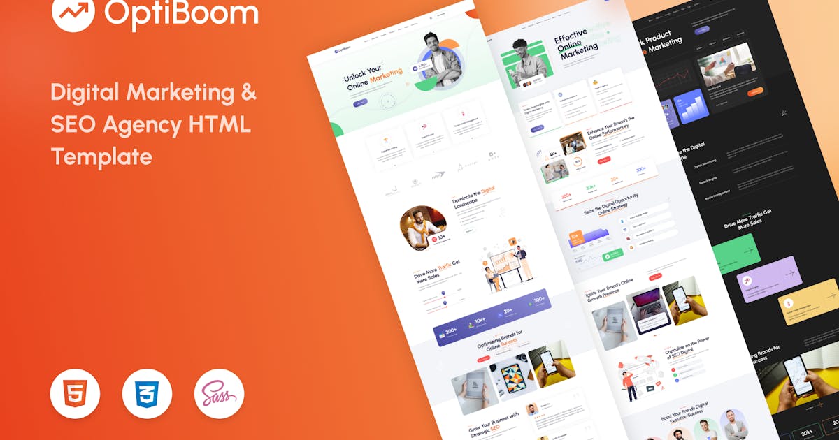 OptiBoom - Digital Marketing & SEO Agency HTML5