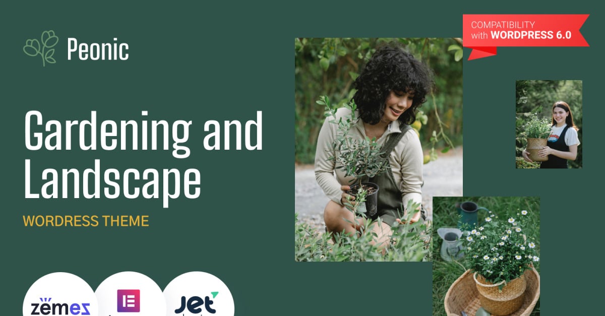 Peonic - Gardening and Landscape WordPress Theme