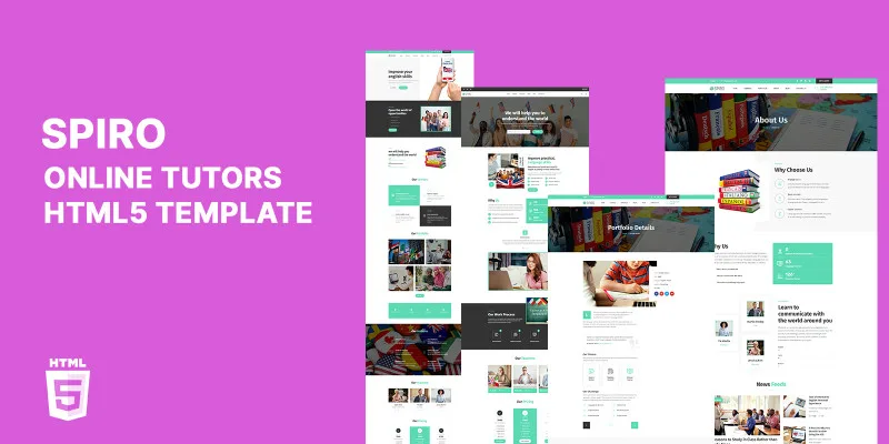 Piro Language Education Tutoring HTML5 Template by Templatebae