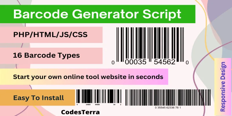 Premium Barcode Generator Script by Codesterra