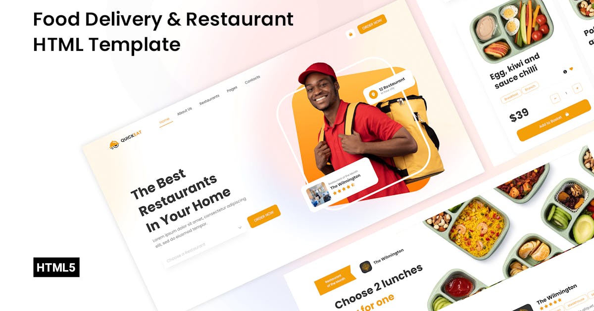 Quickeat - Food Delivery & Restaurant Template