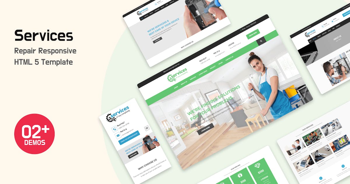 Services - Repair Responsive HTML 5 Template
