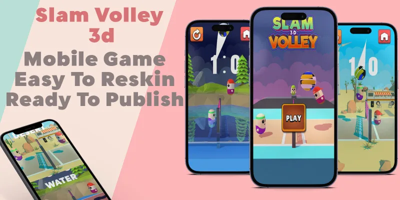 Slam Volley 3D Unity by Inassdream13