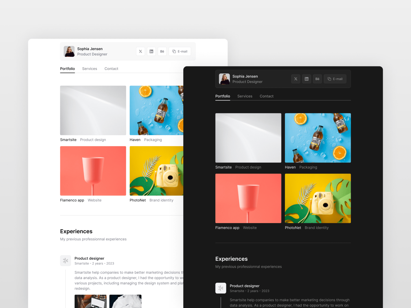 Theofolio Framer Template