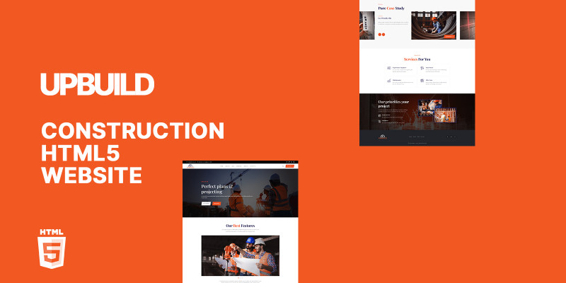 Upbuild Construction Company HTML5 Template by Templatebae