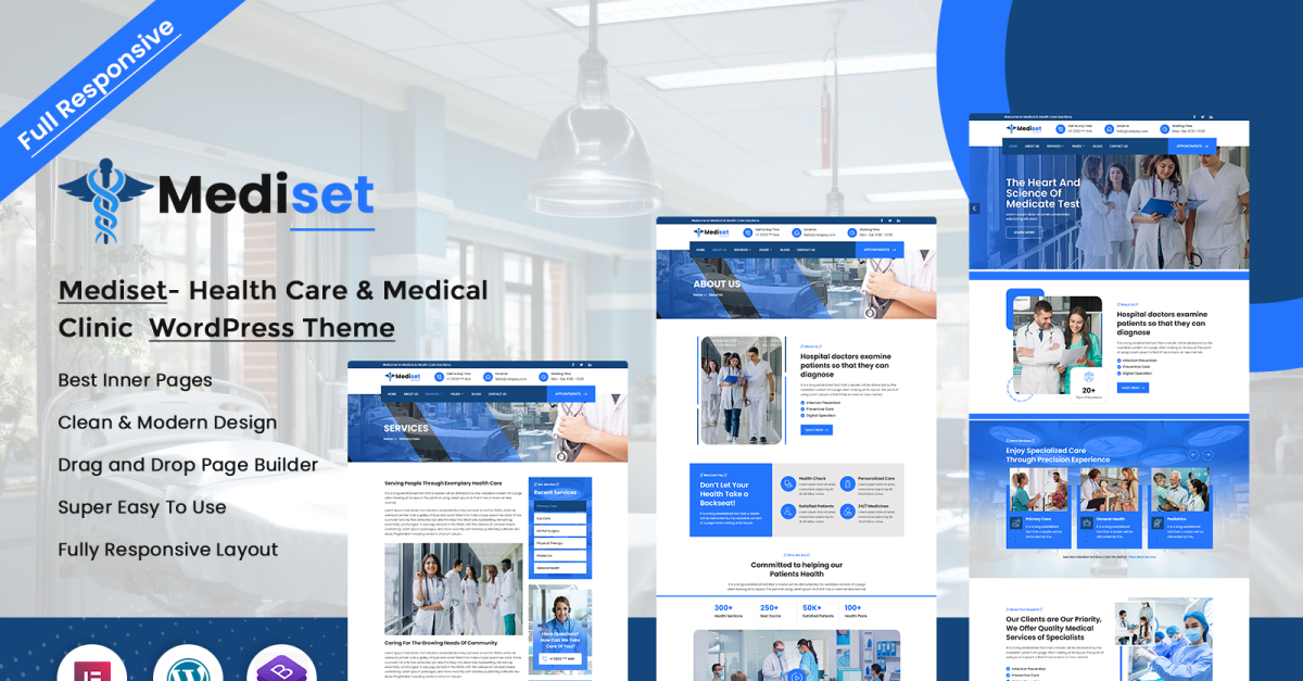 Mediset - Health Care & Medical Clinic WordPress Theme