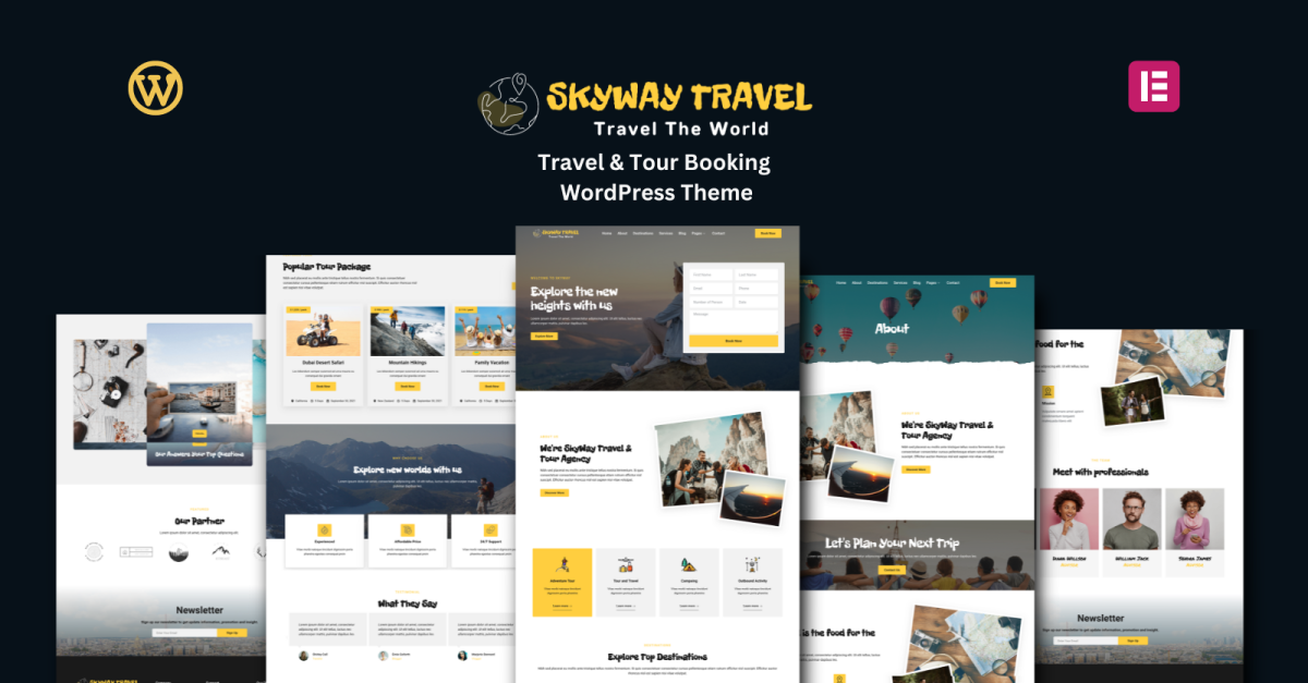 SkyWay - Travel and Tour Booking WordPress Theme