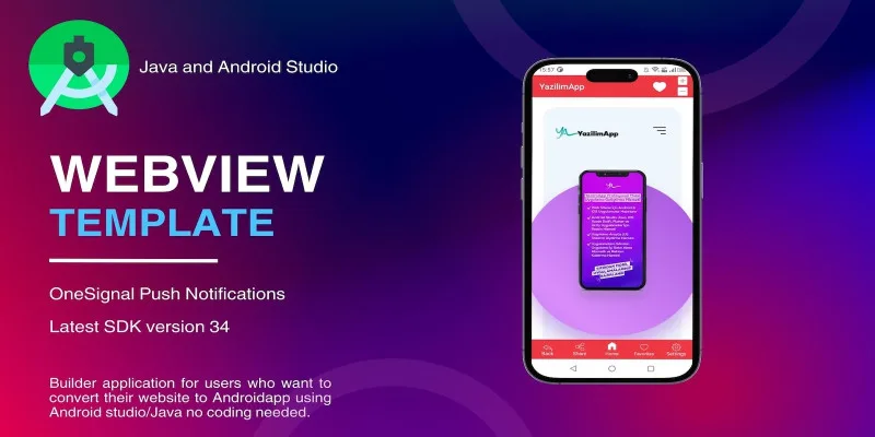 WebView for Android With Push Notification by YazilimApp1