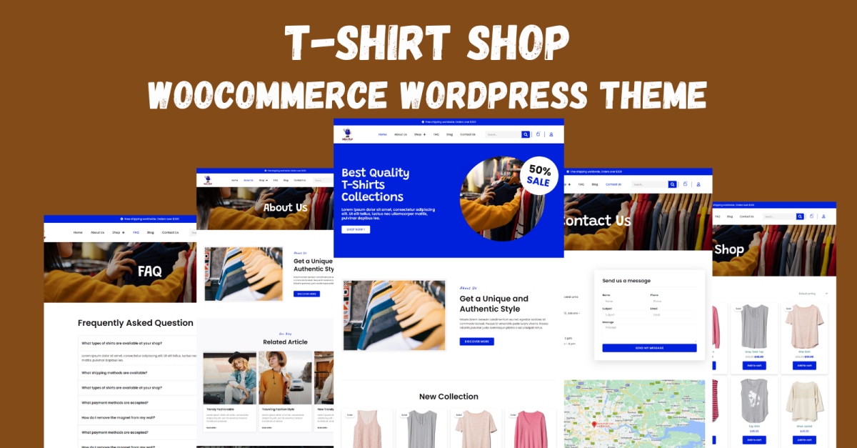 T-shirt Shop Elementor Woocommerce WordPress Theme