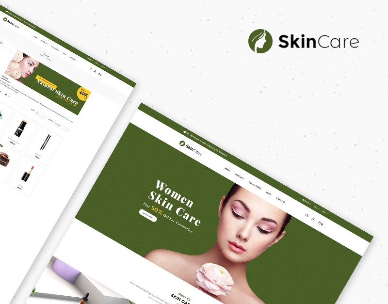 Skin Care - Cosmetics Store Shopify Theme - TemplateMonster