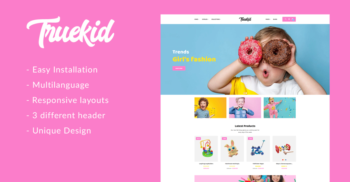 Gts Truekid - Responsive Shopify Theme - TemplateMonster