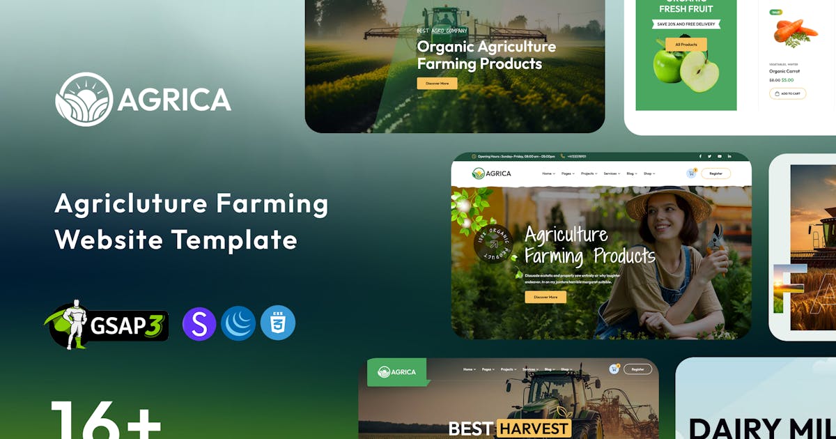 Agrica - Agriculture HTML Template