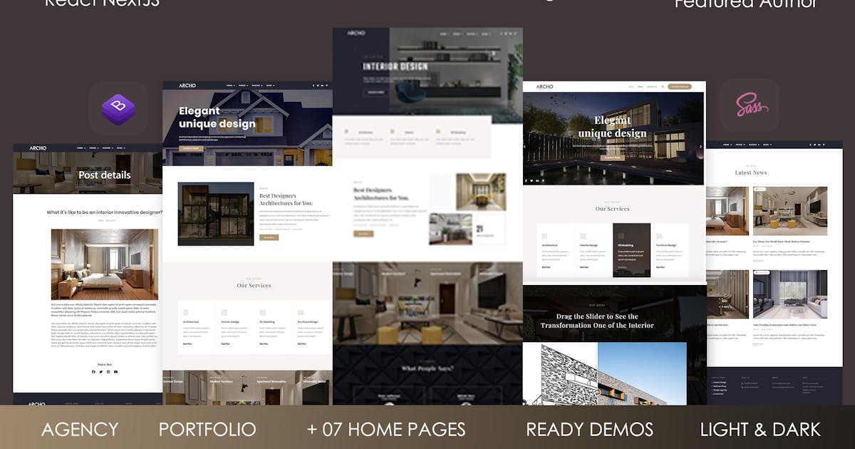 Archo - React Architecture & Interior Template