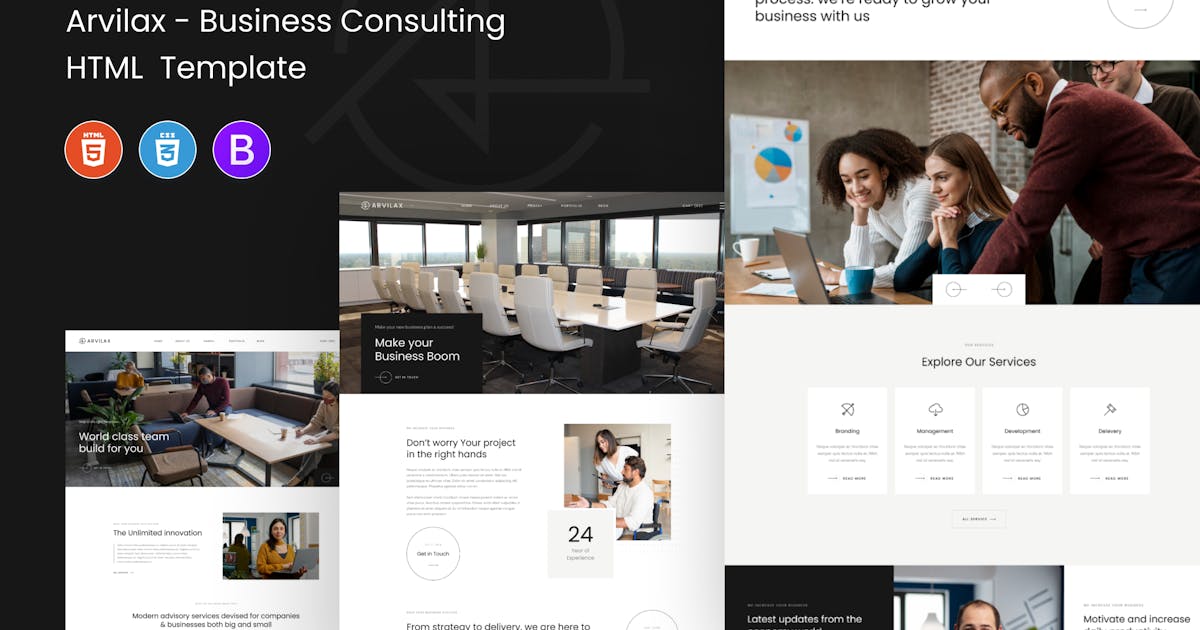 Arvilax - Business Consulting HTML Template