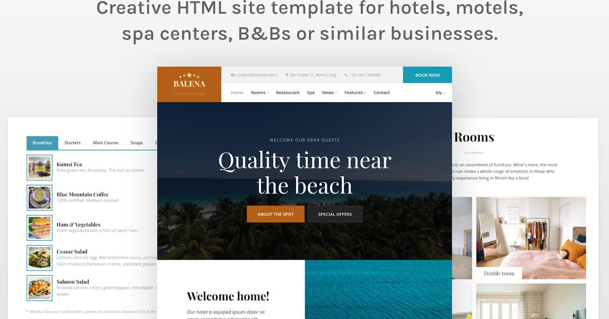 Balena - Hotel HTML Site Template