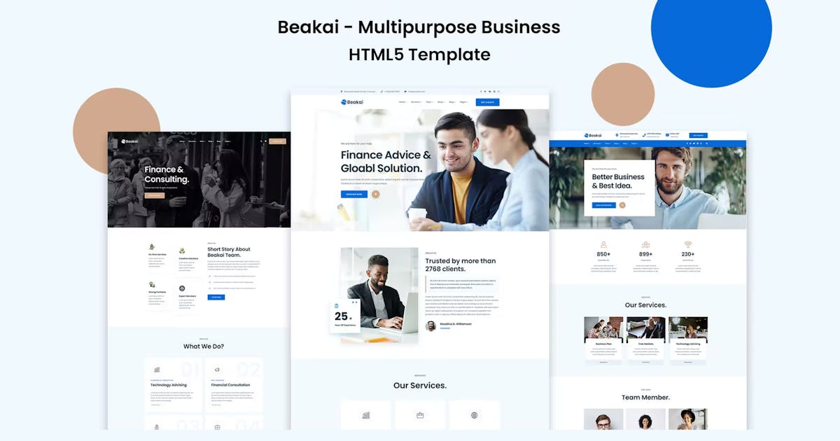 Beakai - Business and Financial HTML5 Template