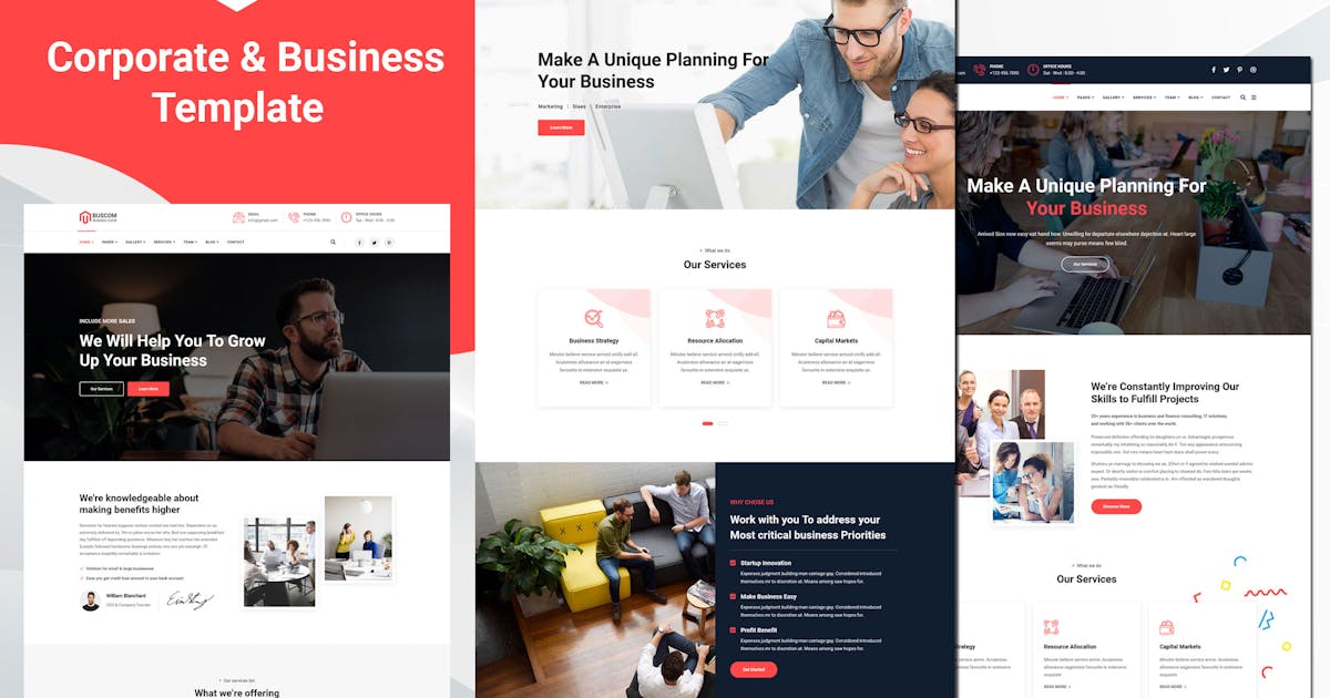 Buscom - Business and Corporate Template