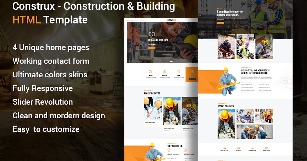 Construx - Construction & Building HTML Template