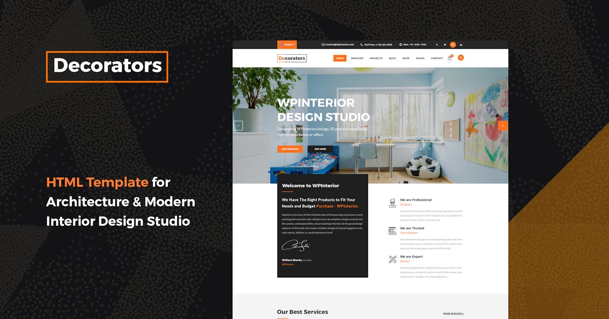 Decorators - Architecture & Interior Template