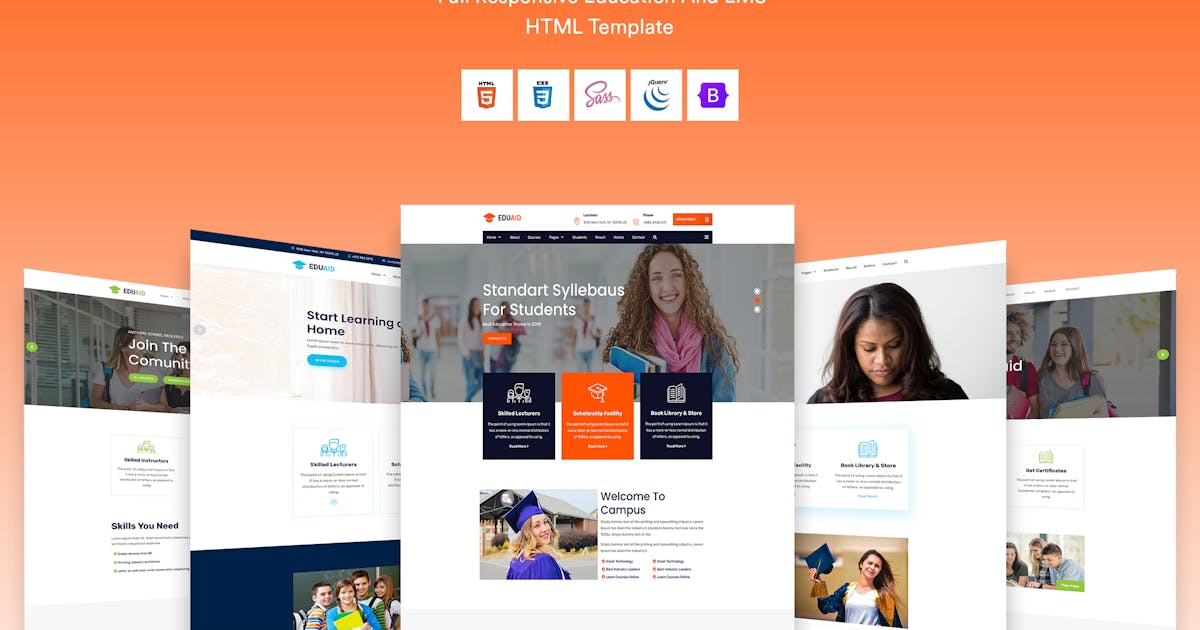 Eduaid - Education HTML5 Template