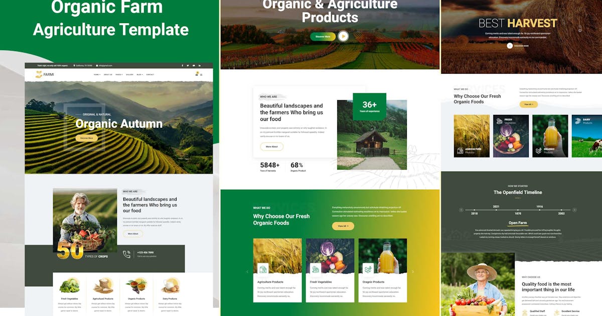 Farmi - Organic Farm Agriculture Template