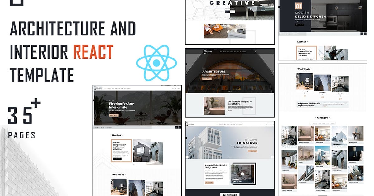 Inteshape - Architecture and Interior React
