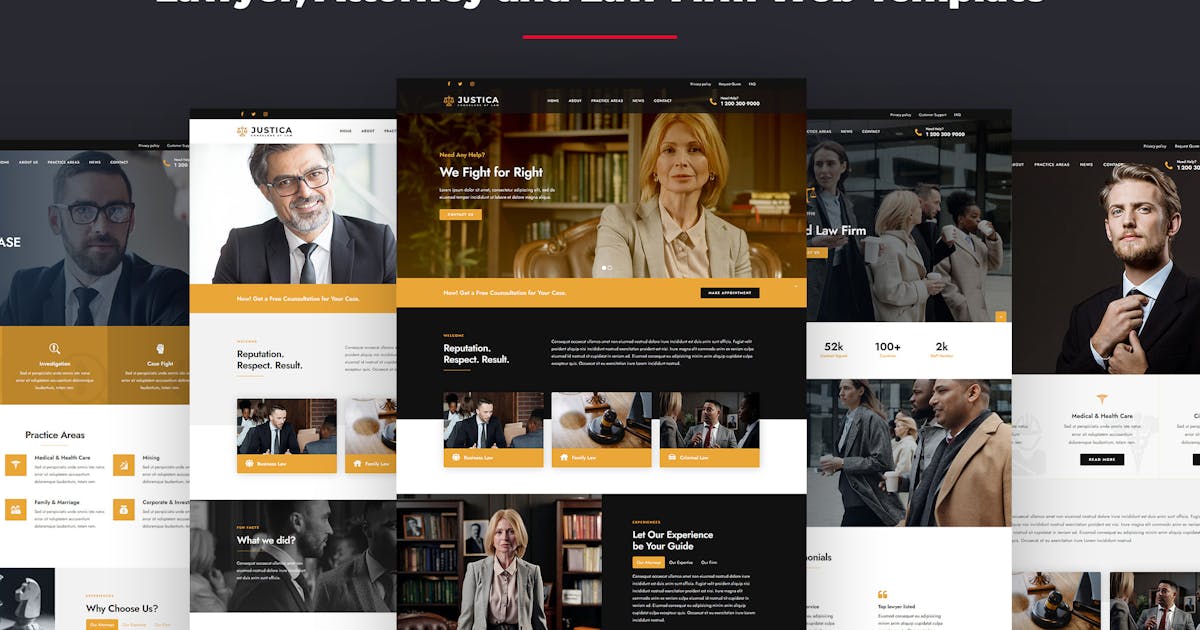 Justica - Bootstrap Lawyer & Attorney Web Template