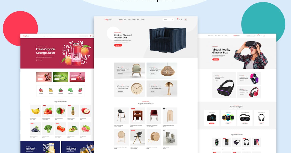 Kingstock - Clean Minimal eCommerce HTML5 Template