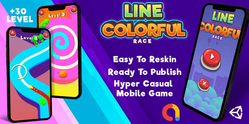 Line Colorful Race Hyper Casual by Inassdream13