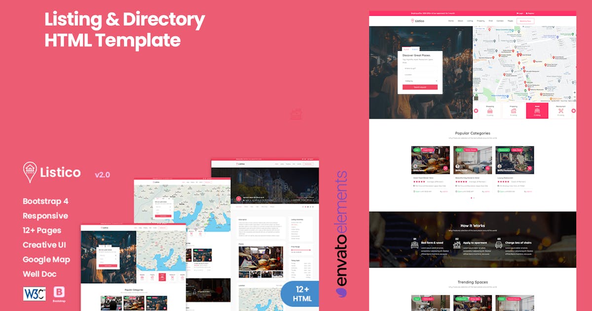 Listico - Listing & Directory HTML Template