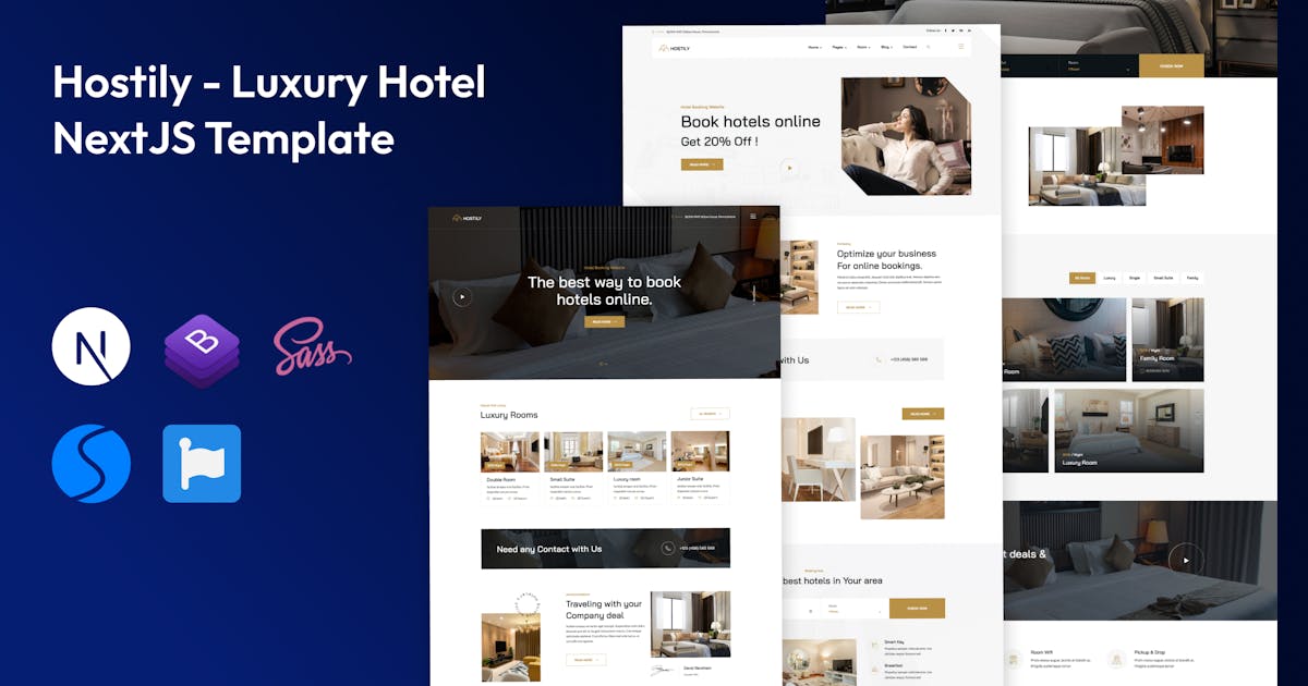 Luxury Hotel React NextJS Template