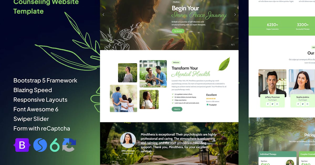 Mindthera - Psychology and Counseling Web Template
